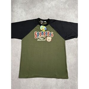 SpongeBob SquarePants Shirt Mens Large Super Absorbent Cartoon Tee New With Tags